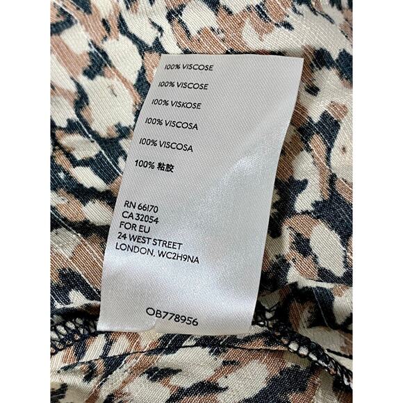 NEW Free People Jet Combo Leopard Animal Print French Quarter Wrap Mini Dress XS - Picture 11 of 11